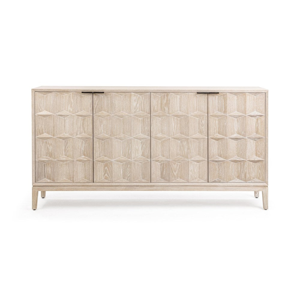 Classic Home - Mira Oak Wood Sideboard Buffet - Soft Ash - 52004671 view 2