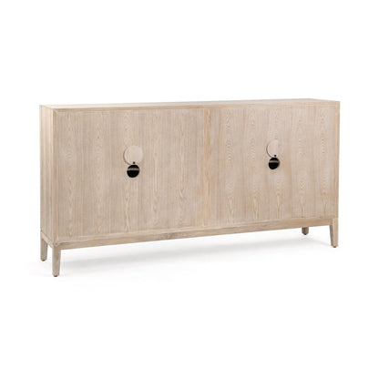 Classic Home - Mira Oak Wood Sideboard Buffet - Soft Ash - 52004671 view 4