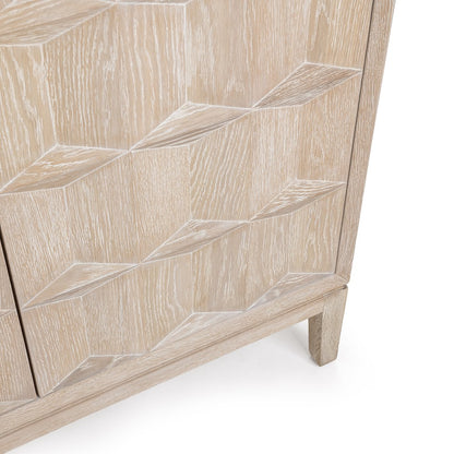 Classic Home - Mira Oak Wood Sideboard Buffet - Soft Ash - 52004671 view 5