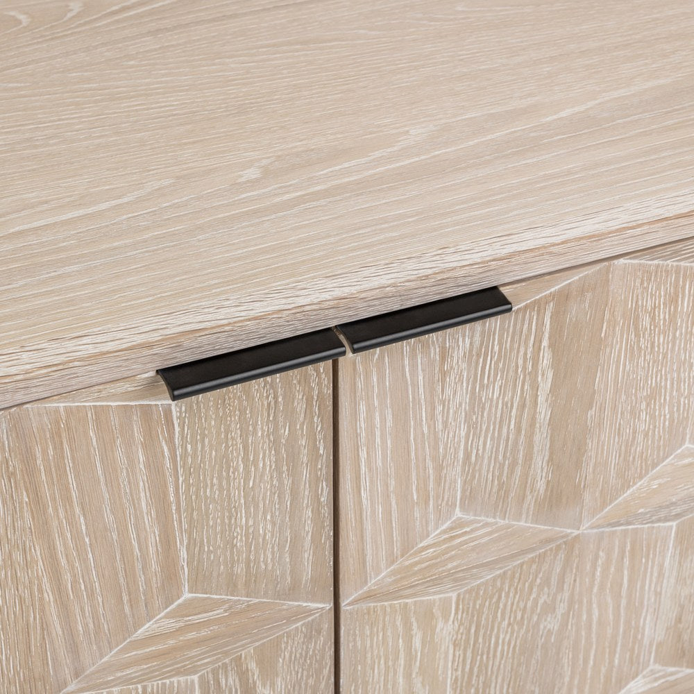 Classic Home - Mira Oak Wood Sideboard Buffet - Soft Ash - 52004671 view 6