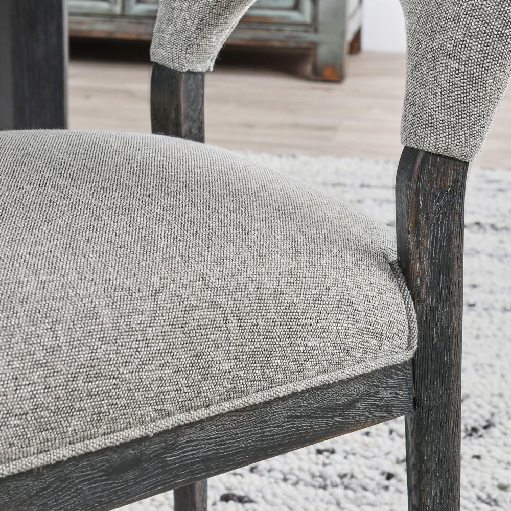 Classic Home - Mitchel  Upholstered Fabric Dining Chair Gray Set Of 2 - 53051673 veiw 5