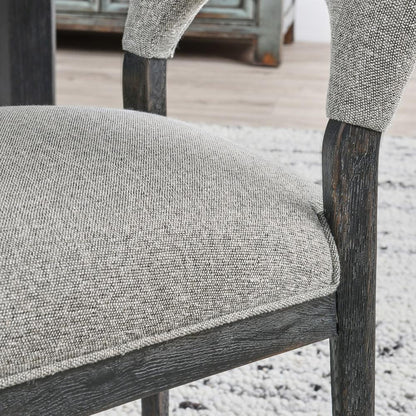 Classic Home - Mitchel  Upholstered Fabric Dining Chair Gray Set Of 2 - 53051673 veiw 5