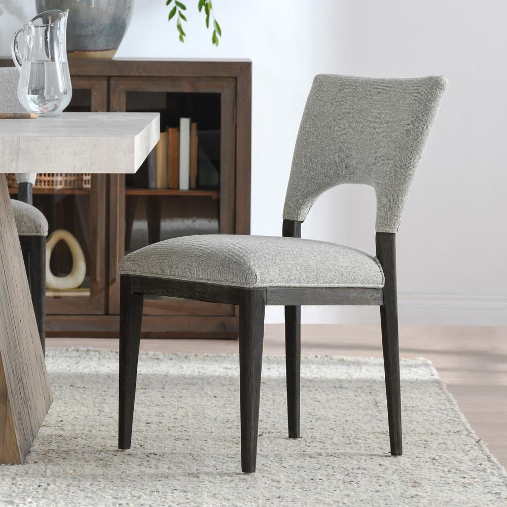Classic Home - Mitchel  Upholstered Fabric Dining Chair Gray Set Of 2 - 53051673 veiw 6