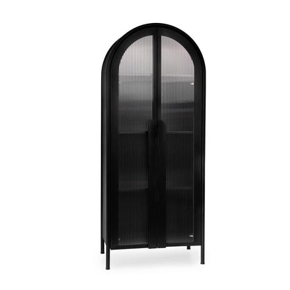 Classic Home - Moca Metal Curio Cabinet - 52010937 veiw 1