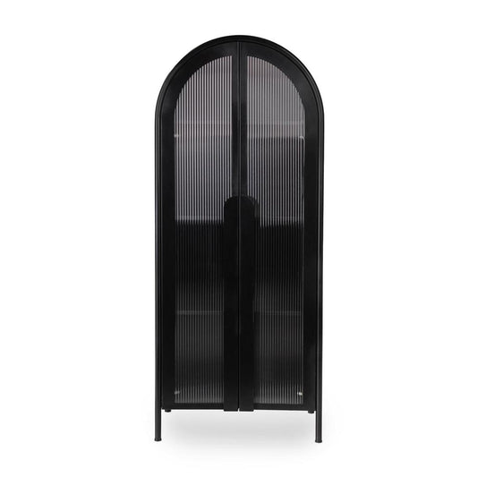 Classic Home - Moca Metal Curio Cabinet - 52010937 veiw 2