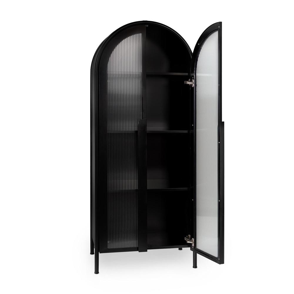 Classic Home - Moca Metal Curio Cabinet - 52010937 veiw 3