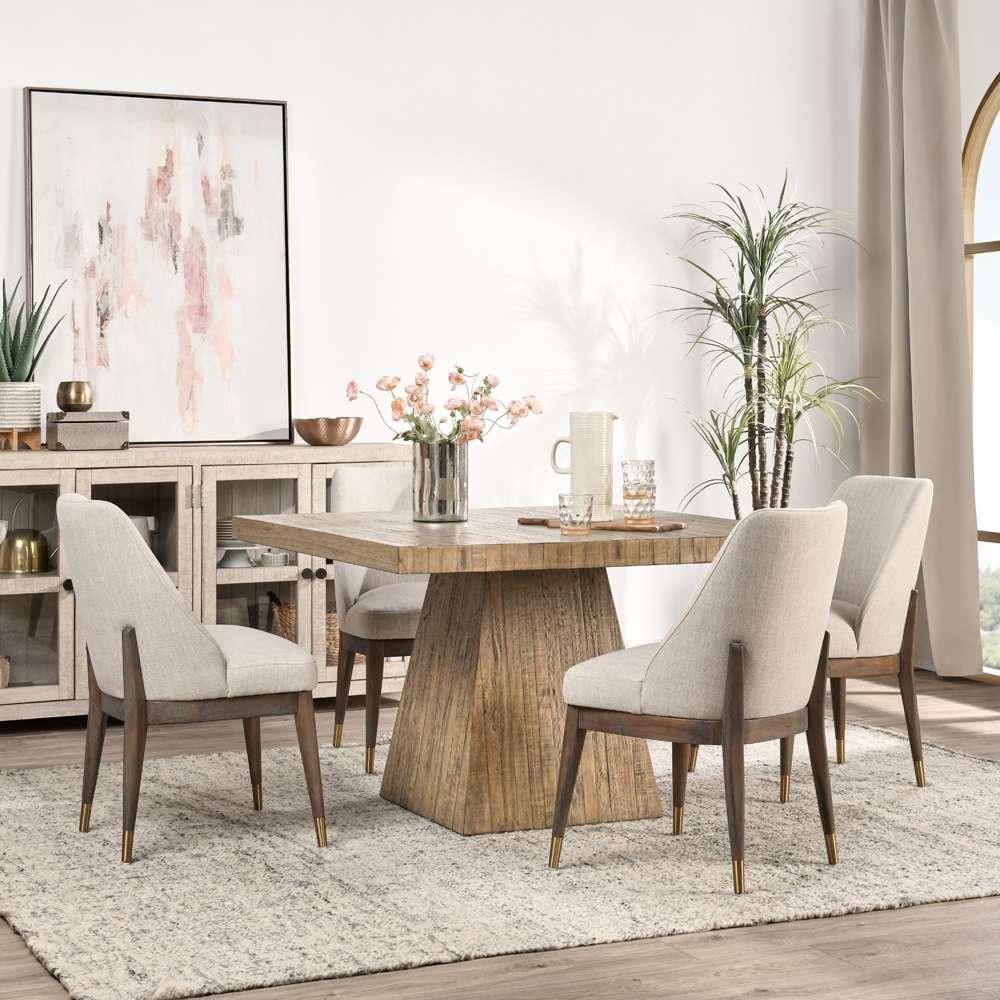Classic Home - Montana 48in Square Dining Table Natural - 51031374 veiw 5