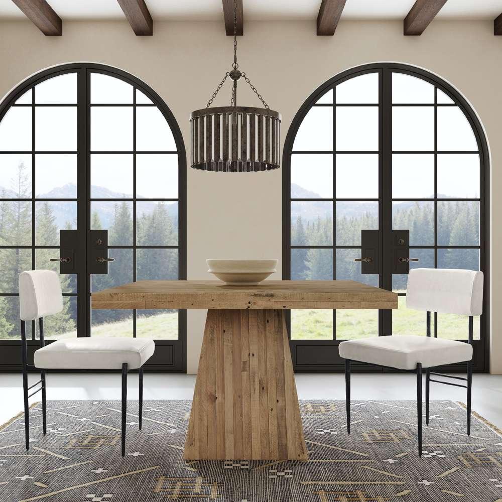 Classic Home - Montana 48in Square Dining Table Natural - 51031374 veiw 7