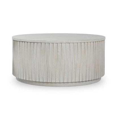 Classic Home - Mrytle Round Wood Coffee Table In Gray - 51011258 veiw 1