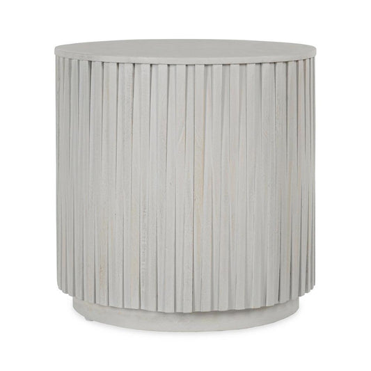 Classic Home - Mrytle Round Wood End Table In Gray - 51011259 veiw 1