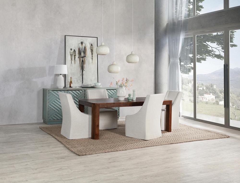 Classic Home - Nemi 84in Reclaimed Pine Wood Rectangular Dining Table In Brown - 51011882 veiw 6