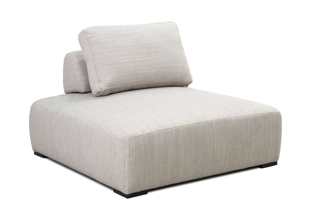 Classic Home Nico Outdoor Square Lounge Chair - Thumbnail 2