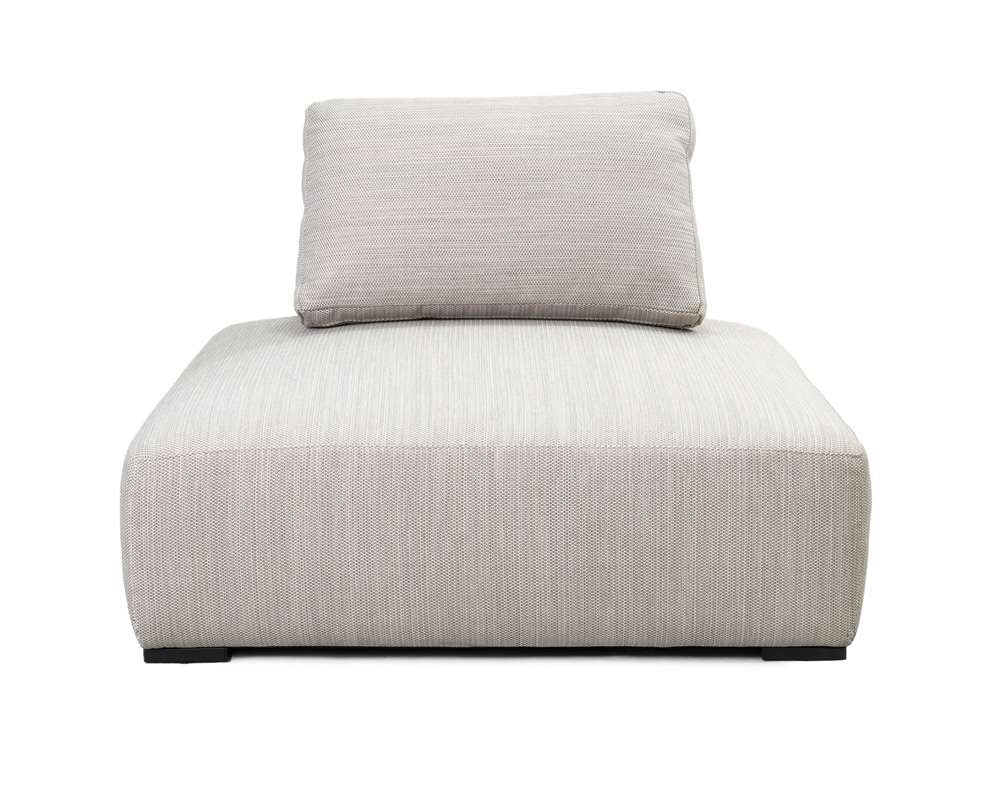 Classic Home Nico Outdoor Square Lounge Chair - Thumbnail 3