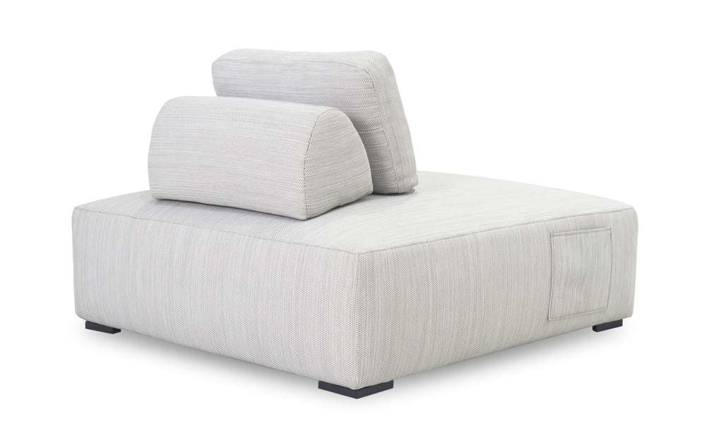 Classic Home Nico Outdoor Square Lounge Chair - Thumbnail 5