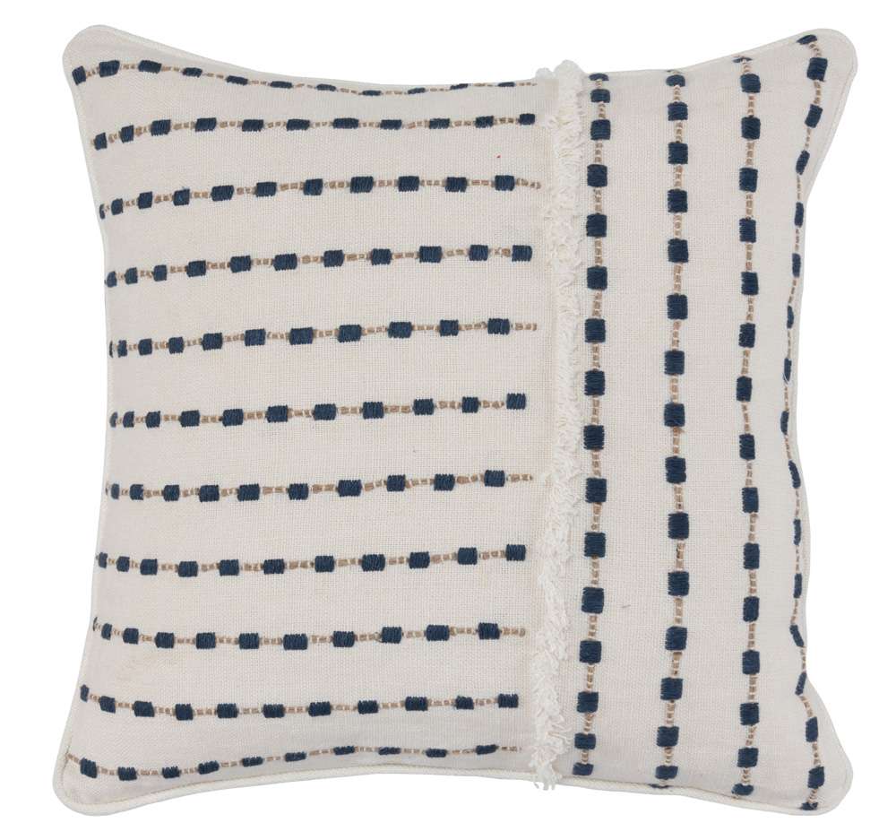 Classic Home - Nomadic Elegance - Katia Ivory/Navy 20x20 - V190076 veiw 2