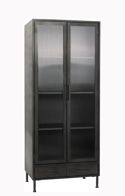 Classic Home - Nore Metal Curio Cabinet - 52010941 veiw 1