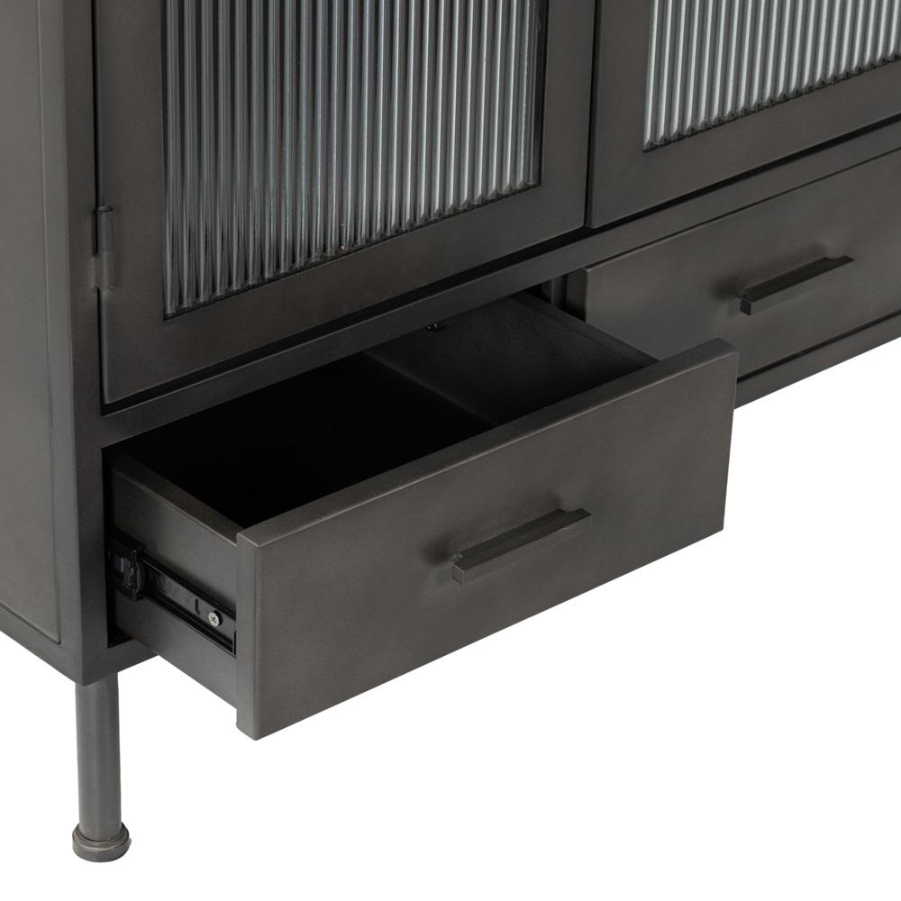 Classic Home - Nore Metal Curio Cabinet - 52010941 veiw 5
