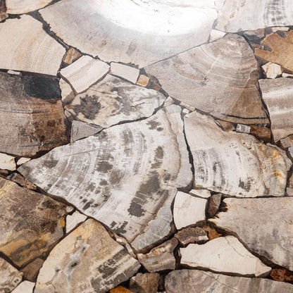 Classic Home  - Norwest Petrified Teak Wood Console Table - Natural  - 51005402 veiw 9