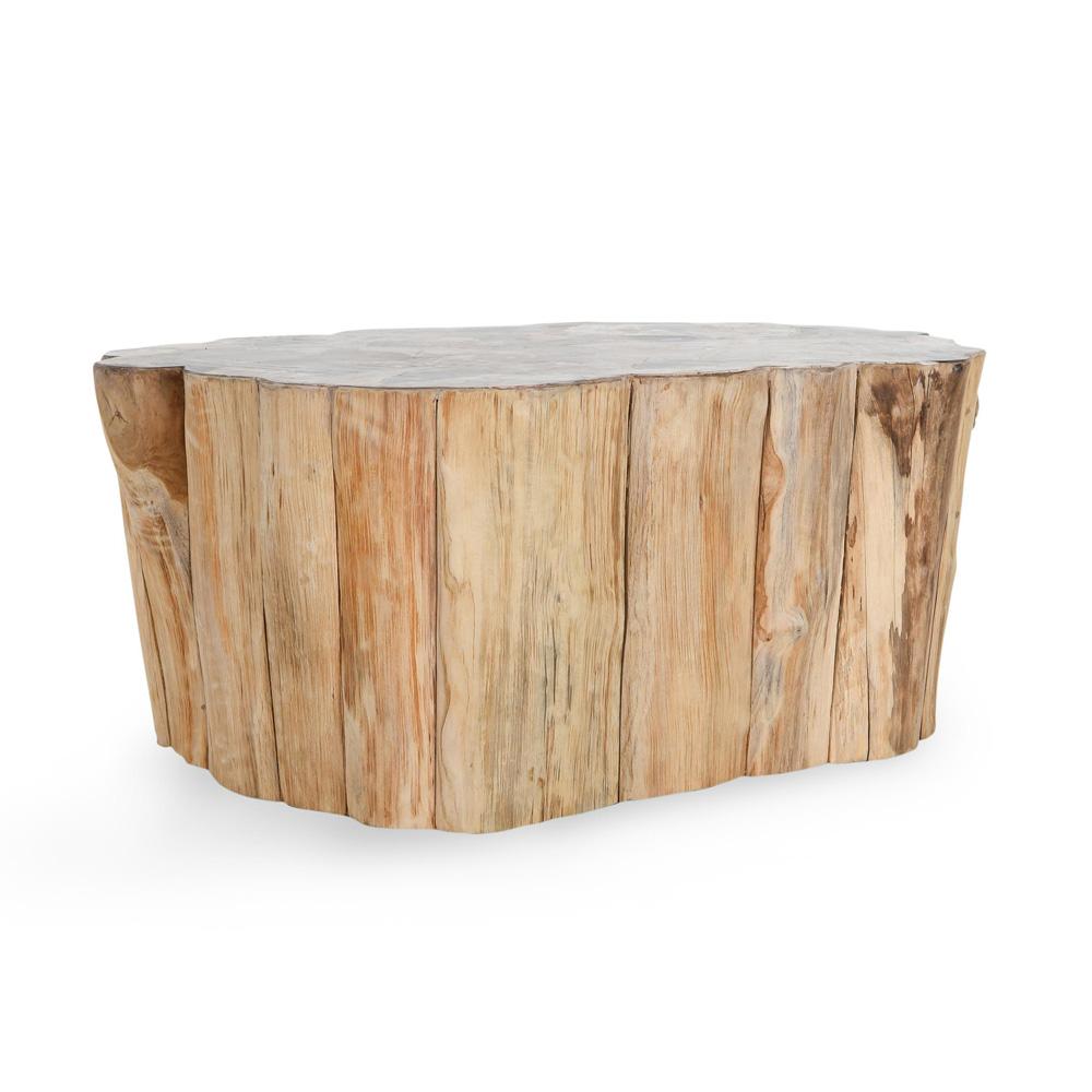 Classic Home Norwest Teak Wood Coastal Coffee Table - Thumbnail 4