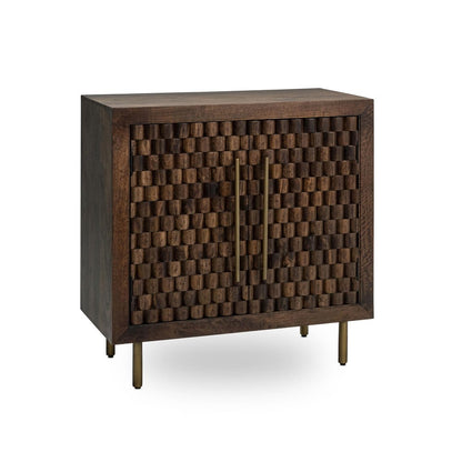 Classic Home - Norwood 2-Door Mango Wood Cabinet In Dark Brown - 52010948 view 1