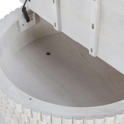 Classic Home - Norwood Mango Wood 40in Round Coffee Table Coastal White - 51011786 veiw 5