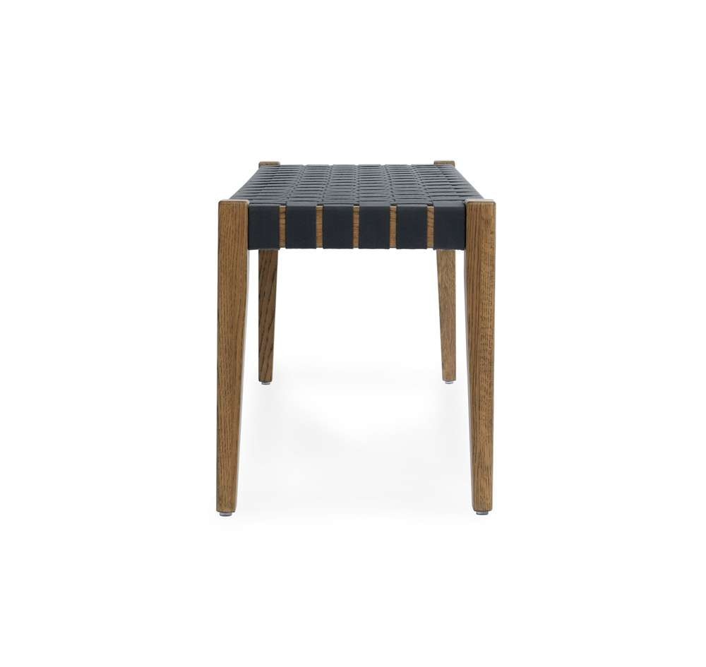 Classic Home - Orlando Oak Wood 62in Bench True Natural/Charcoal - 53006059 veiw 3