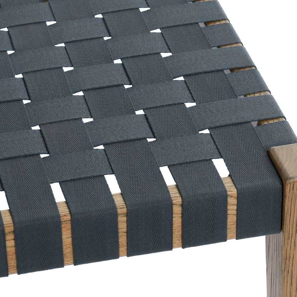 Classic Home - Orlando Oak Wood 62in Bench True Natural/Charcoal - 53006059 veiw 4