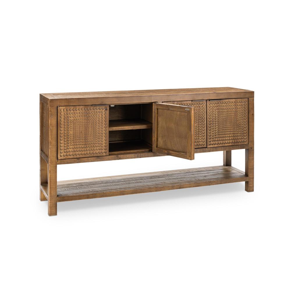 Classic Home - Osiris 4-Door Reclaimed Pine Wood Buffet Sideboard - 52004711 veiw 3