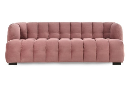 Classic Home - Petra 89in Velvet Fabric Blush Tufted Sofa - 53051638 veiw 2