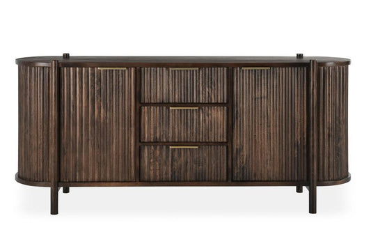 Classic Home - Redford 73in Mango Wood Mid-Century Modern Brown Buffet Sideboard - 52010878 veiw 2