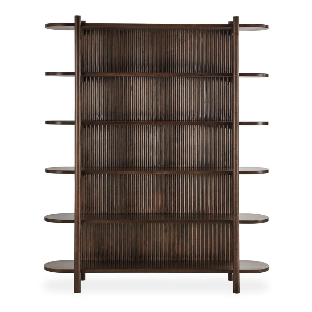 Classic Home - Redford 81in Mango Wood Mid-Century Modern Brown Bookcase - 52010877 veiw 2