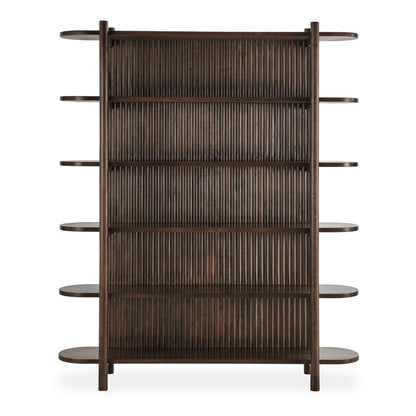 Classic Home - Redford 81in Mango Wood Mid-Century Modern Brown Bookcase - 52010877 veiw 2