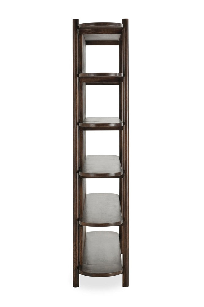 Classic Home - Redford 81in Mango Wood Mid-Century Modern Brown Bookcase - 52010877 veiw 3