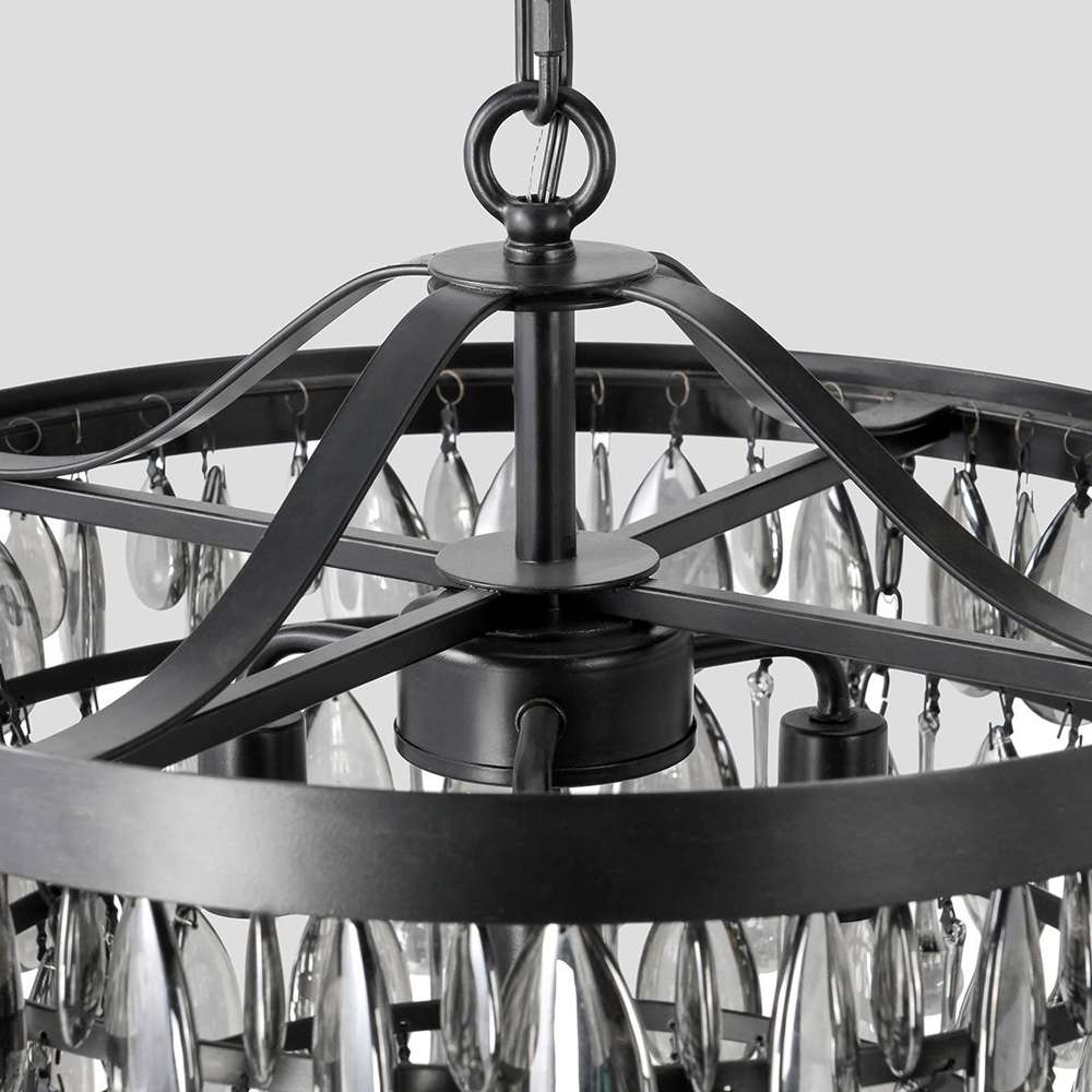 Classic Home - Renata Chandelier Small Black - 56004258 veiw 3