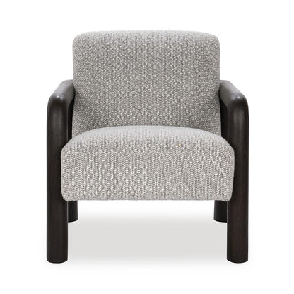 Classic Home  - Reyna Upholstered Fabric Accent Chair - Black, Twill Gray - 53006350 veiw 2