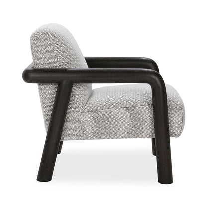 Classic Home  - Reyna Upholstered Fabric Accent Chair - Black, Twill Gray - 53006350 veiw 3