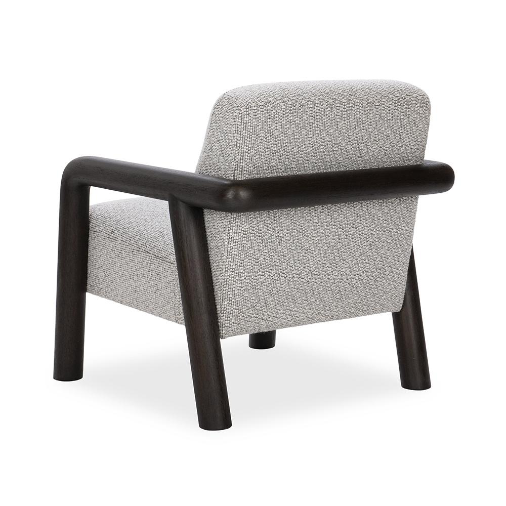 Classic Home  - Reyna Upholstered Fabric Accent Chair - Black, Twill Gray - 53006350 veiw 4