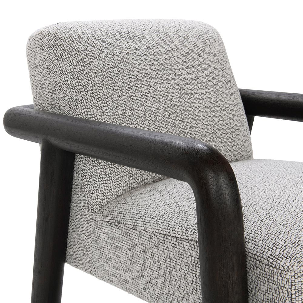 Classic Home  - Reyna Upholstered Fabric Accent Chair - Black, Twill Gray - 53006350 veiw 5