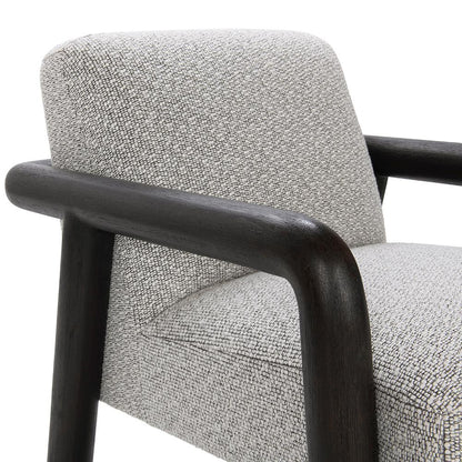 Classic Home  - Reyna Upholstered Fabric Accent Chair - Black, Twill Gray - 53006350 veiw 5