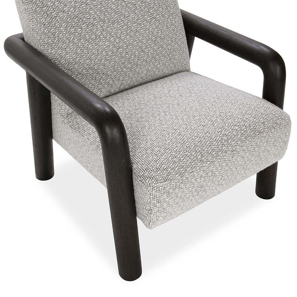 Classic Home  - Reyna Upholstered Fabric Accent Chair - Black, Twill Gray - 53006350 veiw 6