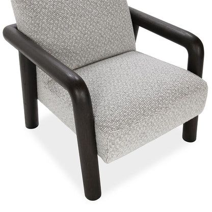Classic Home  - Reyna Upholstered Fabric Accent Chair - Black, Twill Gray - 53006350 veiw 6