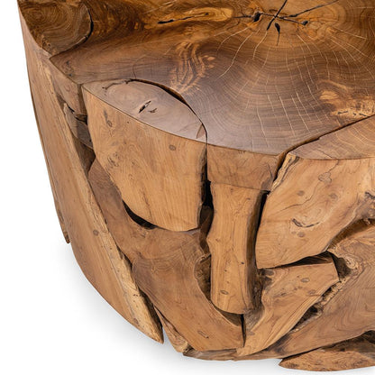 Classic Home  - Rhea 32in Teak Wood Coffee Table - Natural - 51005403 veiw 3