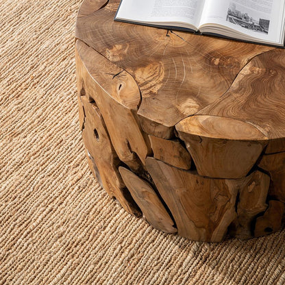 Classic Home  - Rhea 32in Teak Wood Coffee Table - Natural - 51005403 veiw 10