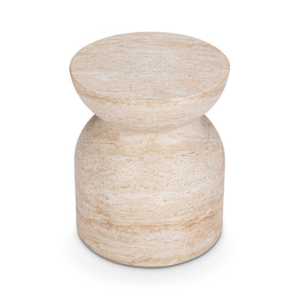 Classic Home  - Ridgewood Concrete Outdoor Stool - Beige - 53006308 veiw 2