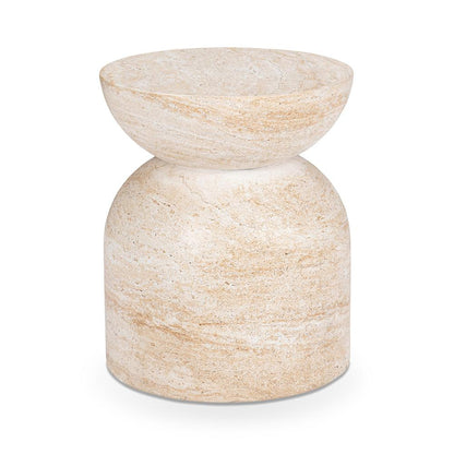 Classic Home  - Ridgewood Concrete Outdoor Stool - Beige - 53006308 veiw 3