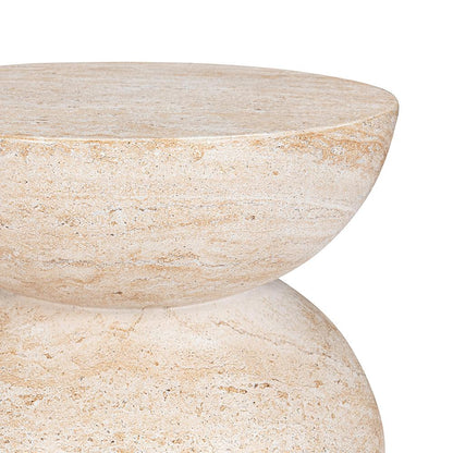 Classic Home  - Ridgewood Concrete Outdoor Stool - Beige - 53006308 veiw 4