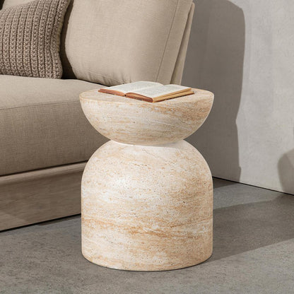 Classic Home  - Ridgewood Concrete Outdoor Stool - Beige - 53006308 veiw 7