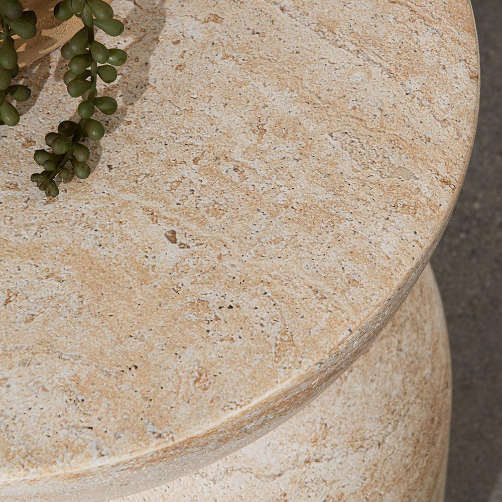 Classic Home  - Ridgewood Concrete Outdoor Stool - Beige - 53006308 veiw 8