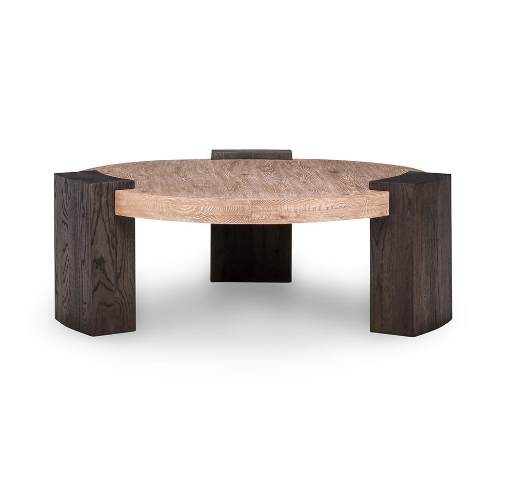 Classic Home - Rio Wood Round Coffee Table In Dark Brown - 51011667 veiw 2