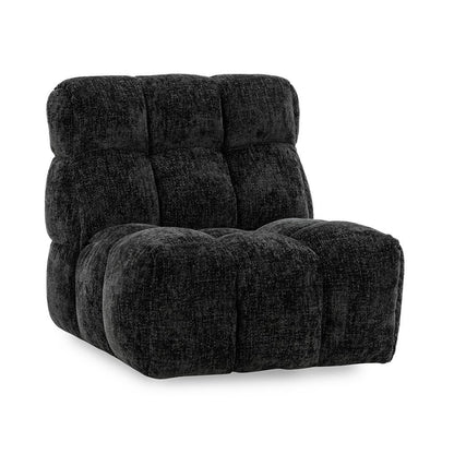 Classic Home  - Roba Upholstered Fabric Swivel Lounge Chair - Black - 53051761 veiw 1
